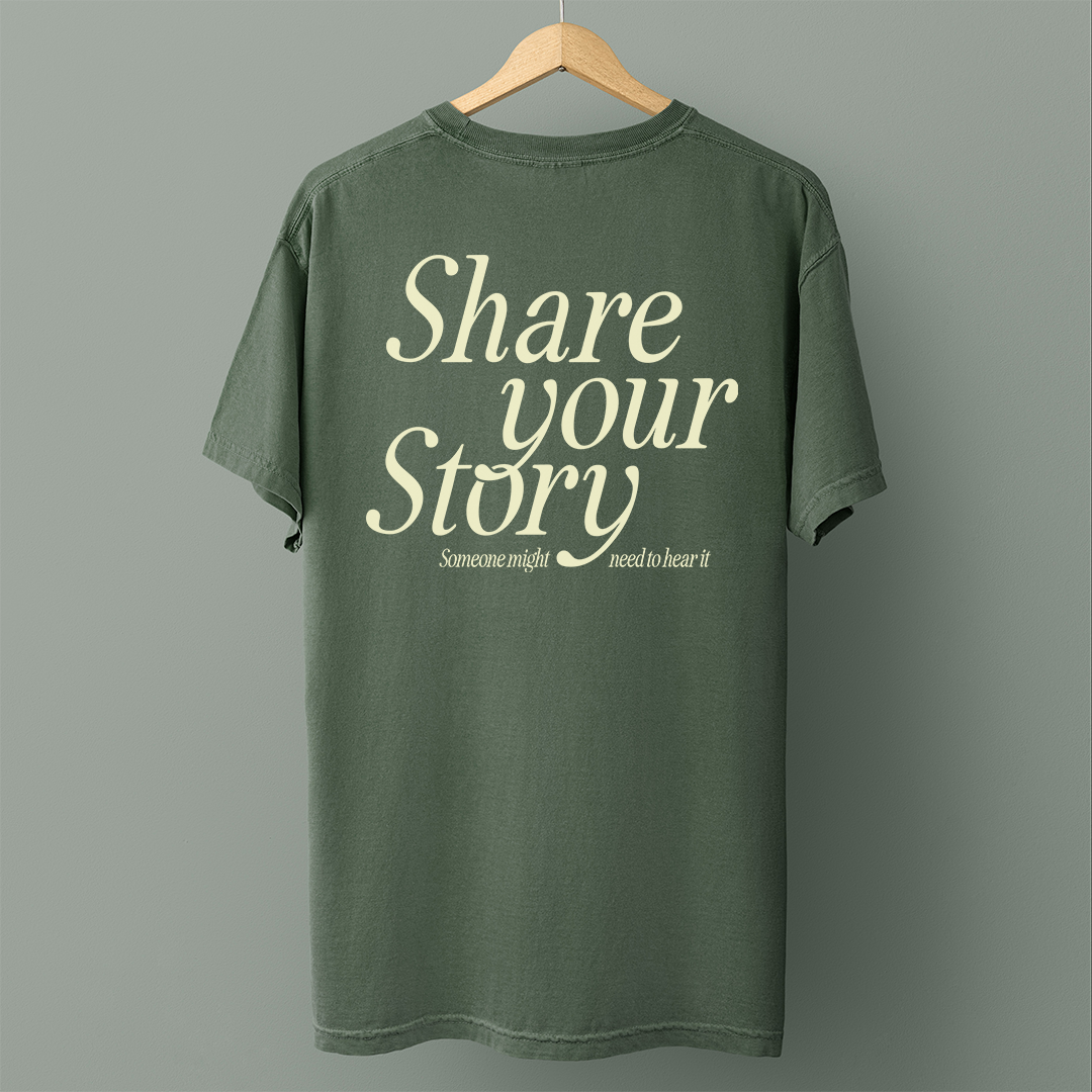 Share Your Story Comfort Colors Tee